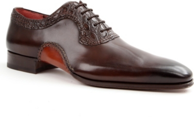 MAGNANNI Crocodile trim Oxford shoes