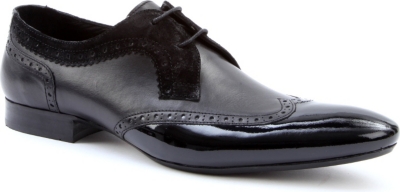H BY HUDSON Franklin leather and patent brogues