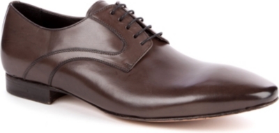 ROLANDO STURLINI Leather shine Derby shoes