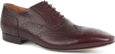ROLANDO STURLINI Grained leather brogue Oxford shoes
