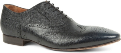 ROLANDO STURLINI Grained leather brogue shoes