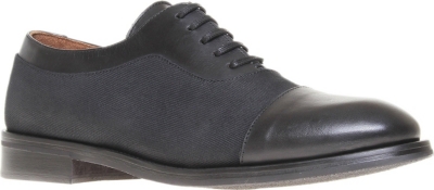 KURT GEIGER Dwight leather and fabric Oxford shoes