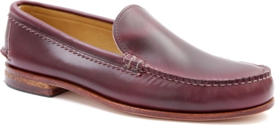 QUODDY Tourmaline leather moccasins