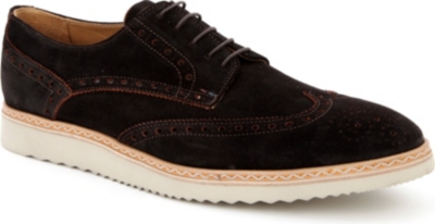 PAUL SMITH Contrast sole suede brogues