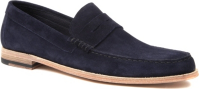 PAUL SMITH Max suede penny loafers