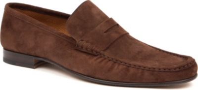 STEMAR Suede penny loafers