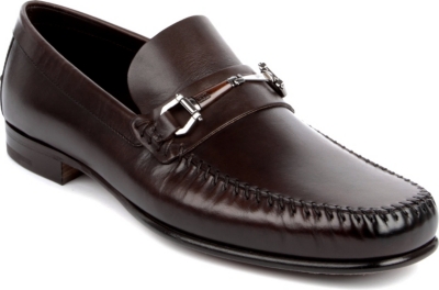 ERMENEGILDO ZEGNA Leather trim loafers