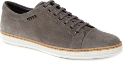 ERMENEGILDO ZEGNA Perforated suede trainers