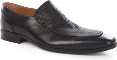 KURT GEIGER Haringate lizard-vamp loafers