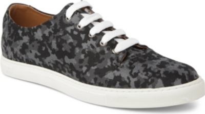 KURT GEIGER Wilson camo-print canvas trainers