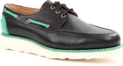 THE GENERIC MAN Chapman leather boat shoes