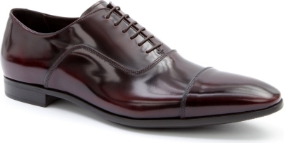 GIORGIO ARMANI Polished leather Oxford shoes