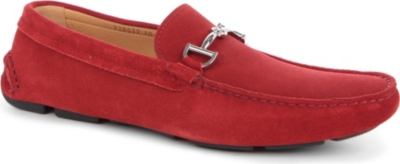 GIORGIO ARMANI Horse bit suede driving shoes