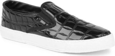 KURT GEIGER Darcy croc-print loafers