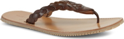 KURT GEIGER Hemming plaited-leather sandals