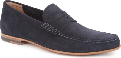 BALLY Vedor suede penny loafers