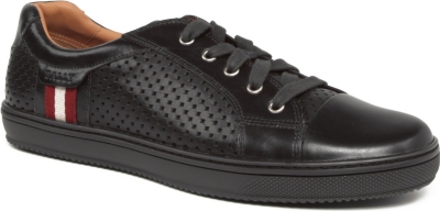 BALLY Olien perforated tennis trainers