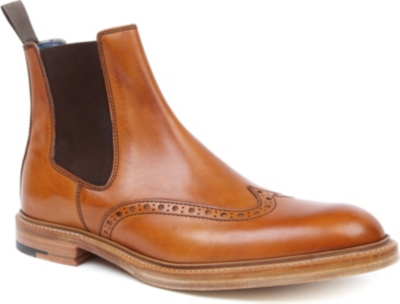 BARKER Pierce wingcap Chelsea boots