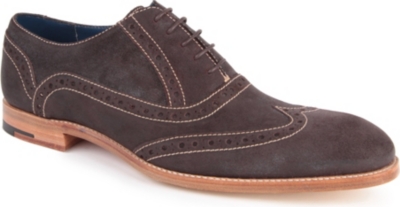 BARKER Grant suede Derby shoes
