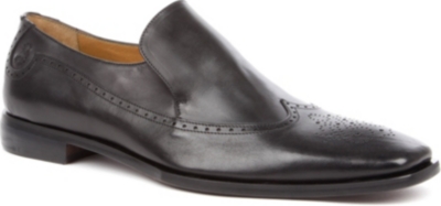 OLIVER SWEENEY Croce leather wingcap loafers