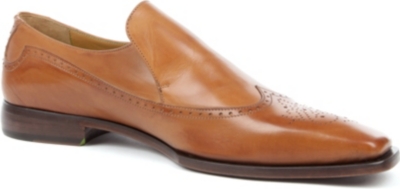 OLIVER SWEENEY Croce leather wingcap loafers