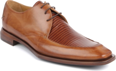 OLIVER SWEENEY Piano leather Derby shoes (Tan