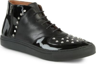 KURT GEIGER Hicks studded-leather high tops