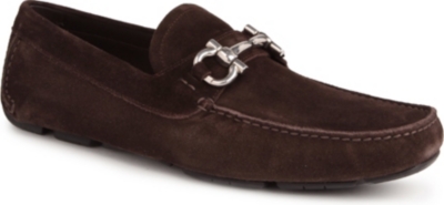 FERRAGAMO Parigi horsebit driver shoes