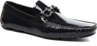 FERRAGAMO Parigi horsebit driver shoes