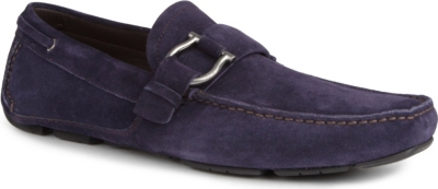 FERRAGAMO Cabo suede driver shoes