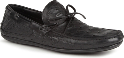 FERRAGAMO Ostritch driver shoes