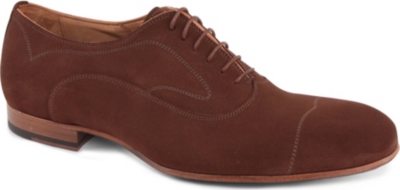 ALEXANDER MCQUEEN Suede Oxford shoes