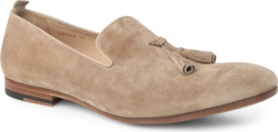 ALEXANDER MCQUEEN Suede tassel loafers