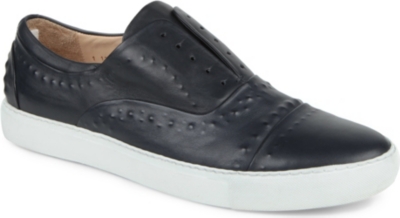 MCQ ALEXANDER MCQUEEN Leather lace-less trainers