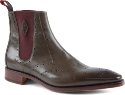 JEFFERY WEST O'Toole Oak-punched Chelsea boots