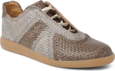 MAISON MARTIN MARGIELA Woven leather trainers
