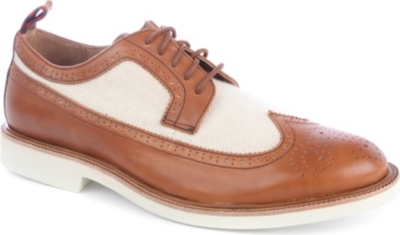 RALPH LAUREN Torrington mixed wingtip brogues