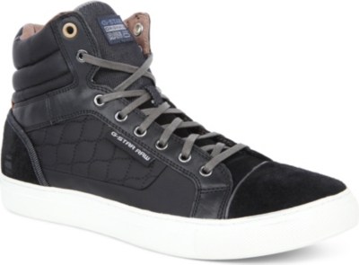 G STAR Samovar quilted high-top trainers