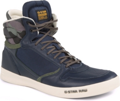 G STAR Yard Pyro camo high-top trainers