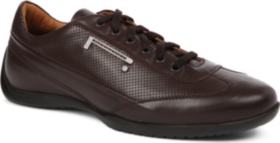 PIRELLI Rex perforated leather trainers