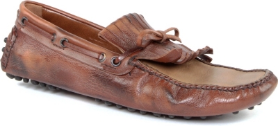 CARSHOE Fringed leather driving shoes