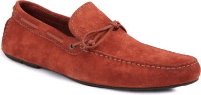 HUGO BOSS Reallio suede driving shoes