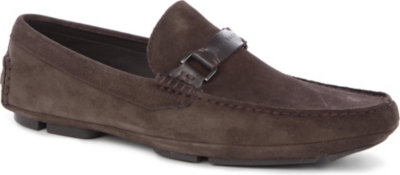 HUGO BOSS Drefio suede driving shoes