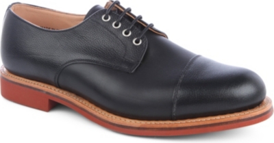 OLIVER SPENCER Mixed-leather Derby shoes