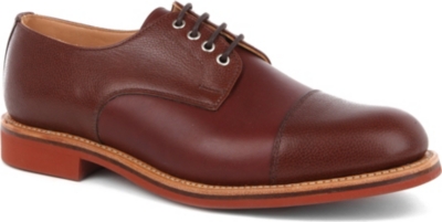 OLIVER SPENCER Mixed-leather Derby shoes