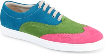 COMME DES GARCONS Suede brogue trainers