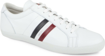 MONCLER Monaco leather trainers