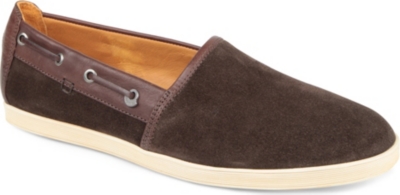 MONCLER Martinique suede slip-on trainers