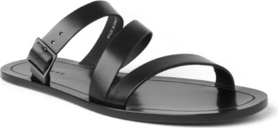 DAN WARD Leather mule sandals