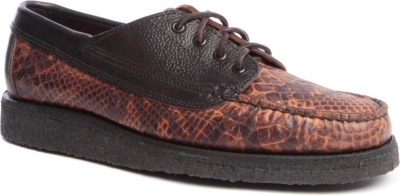YUKETEN Snakeskin-printed Country Ranger shoes